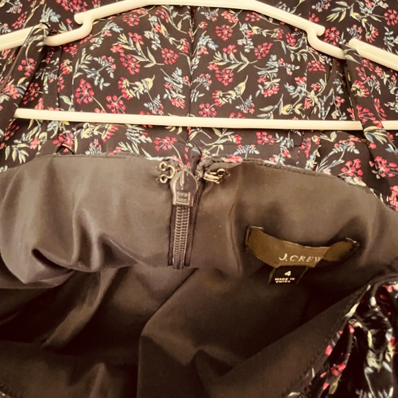 J. Crew Silk/ Elastane Floral Ruffle Strap Midi Dress - Picture 5 of 10